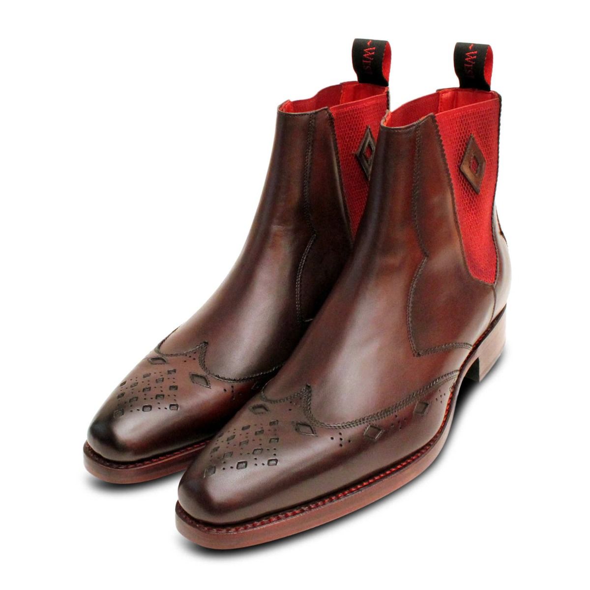 Jeffery West Goodyear Welted Diamond Brown Chelsea Boots