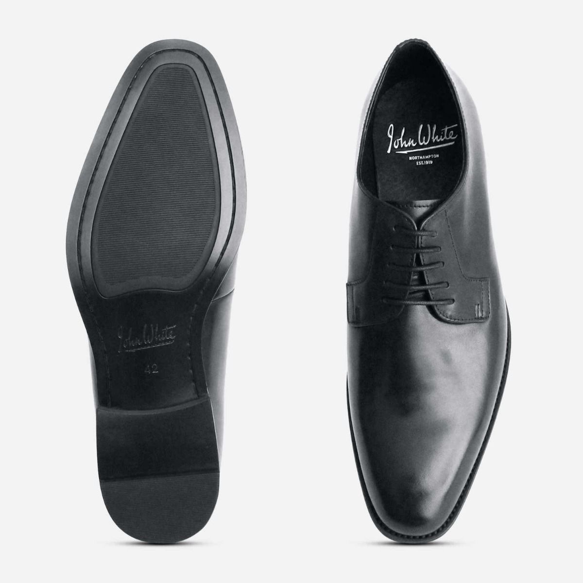 Black and white formal shoes hotsell