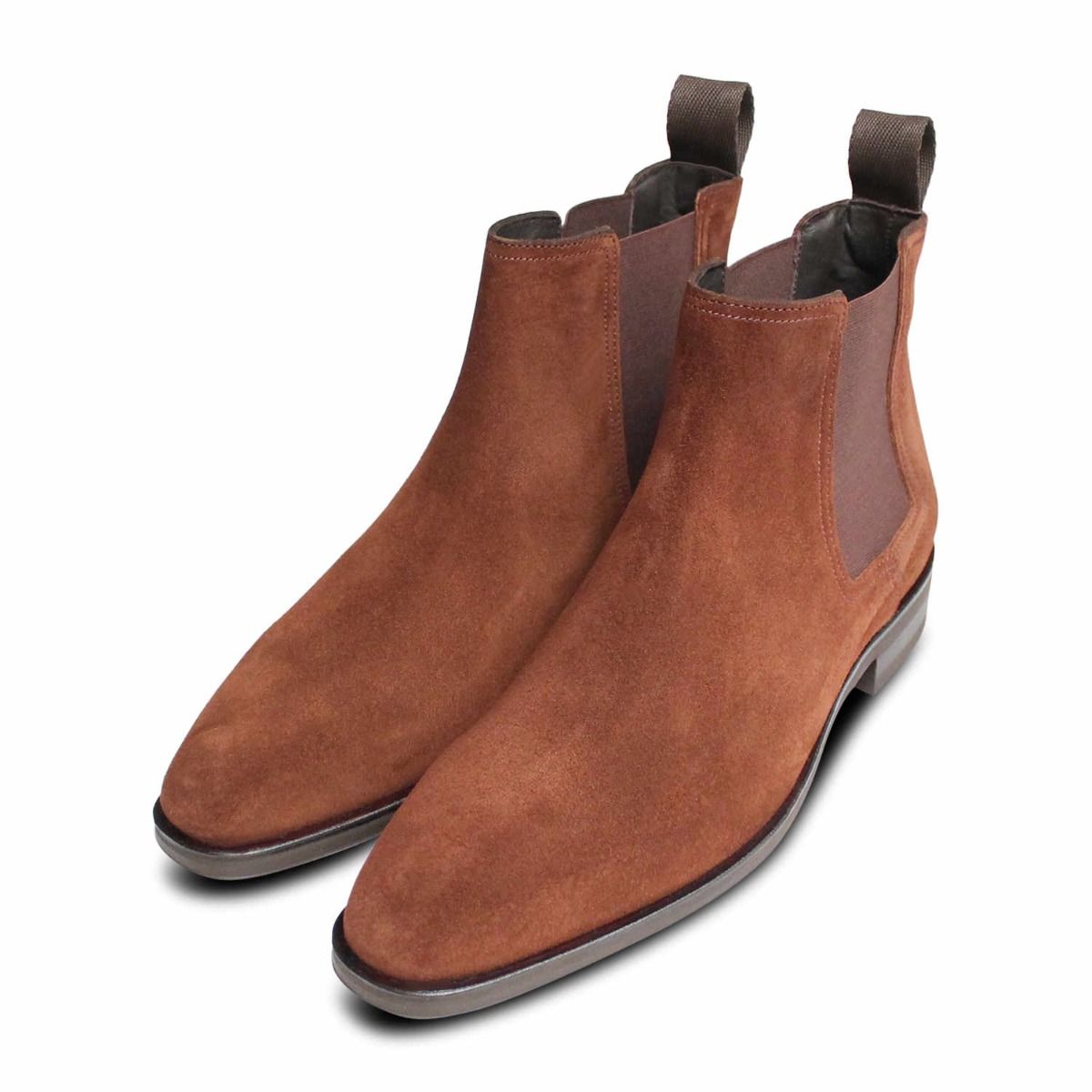 John White Snuff Suede Mens Chelsea Boots