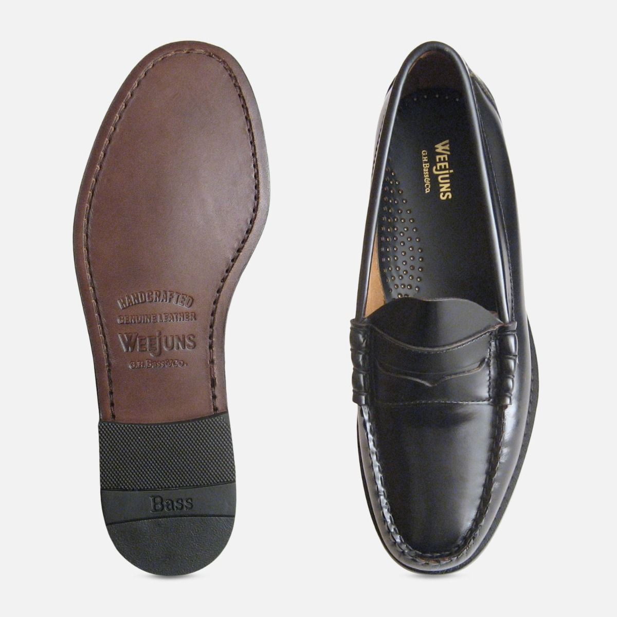 Bass black hot sale penny loafers