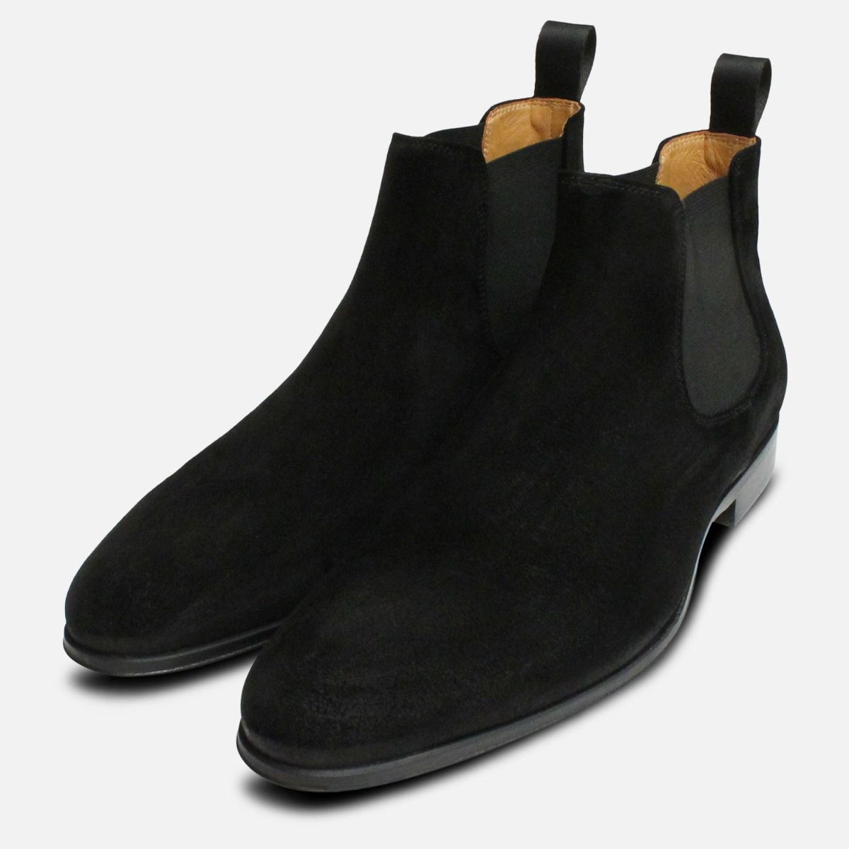 Beatle Boots in Black Suede for Men by Arthur Knight
