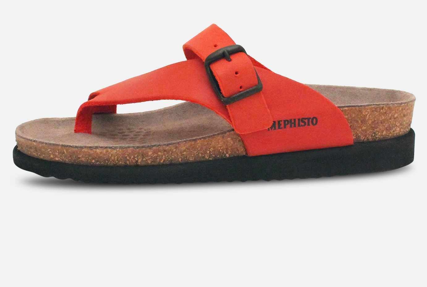 Red cheap mephisto sandals