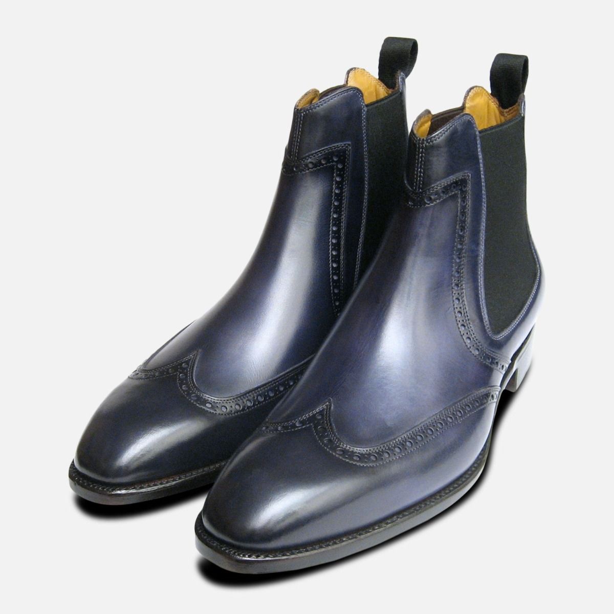 studieafgift Amerika Utænkelig Carlos Santos Conquer Luxury Blue Chelsea Boots