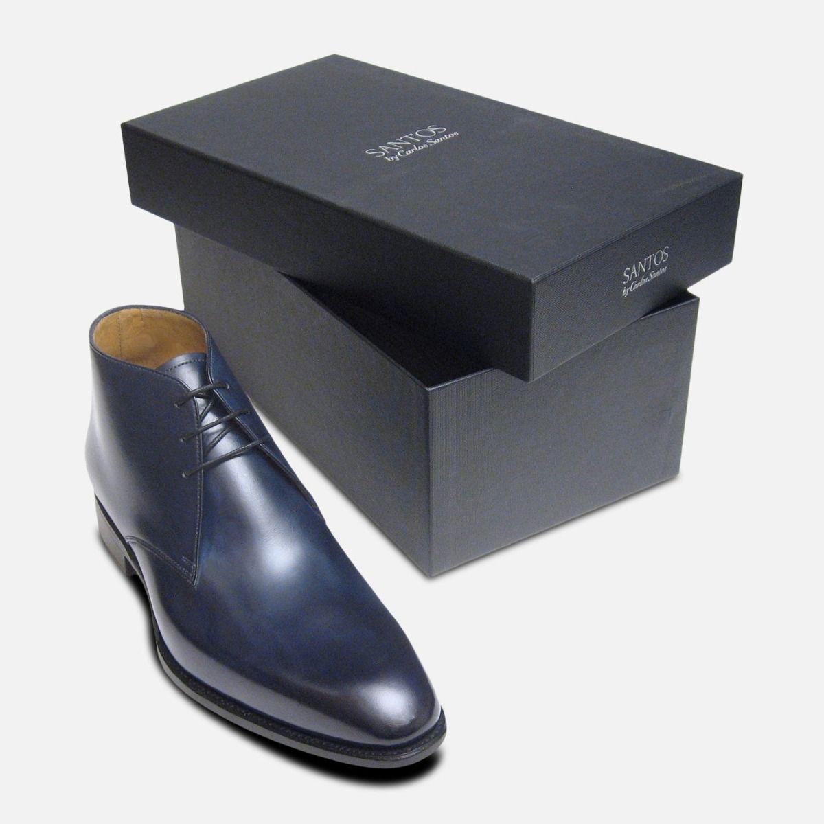 Royal Navy Blue Carlos Santos Chukka Boots