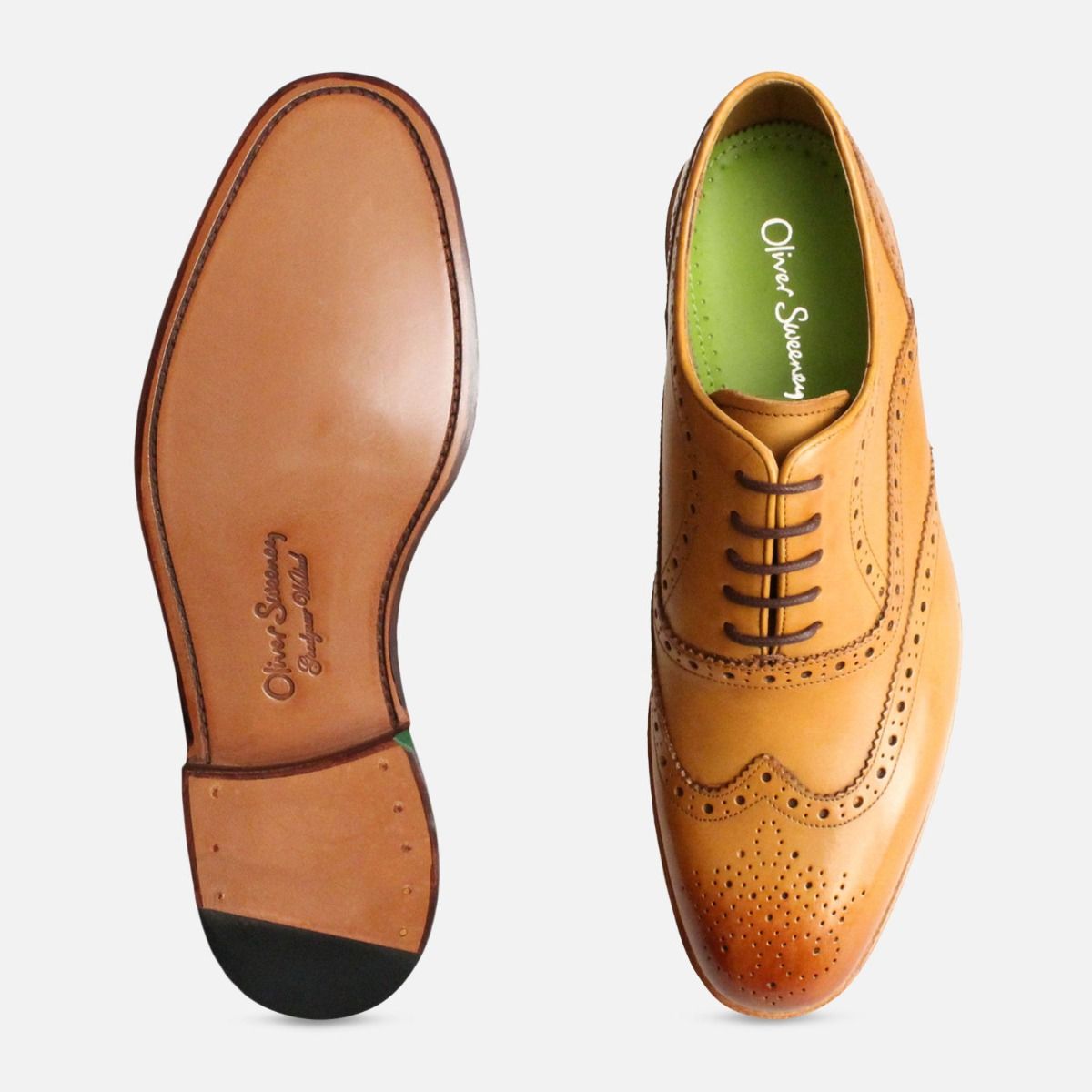 Oliver Sweeney Wingcap Oxford Brogues in Tan