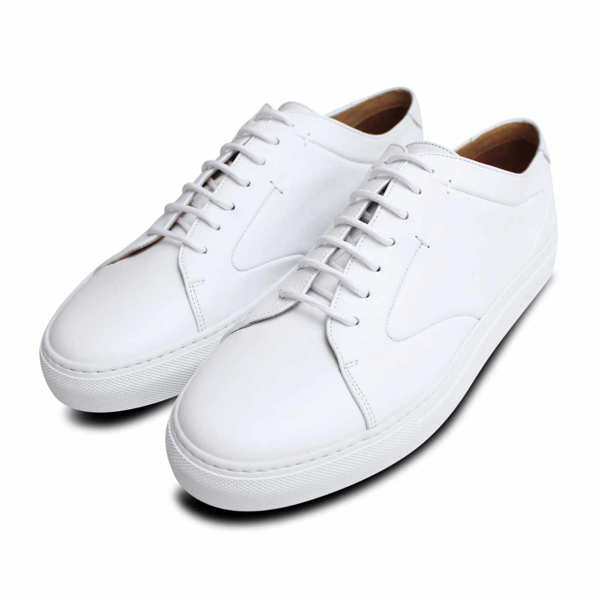 Oliver Sweeney Premium White Leather Designer Cupsole Shoes