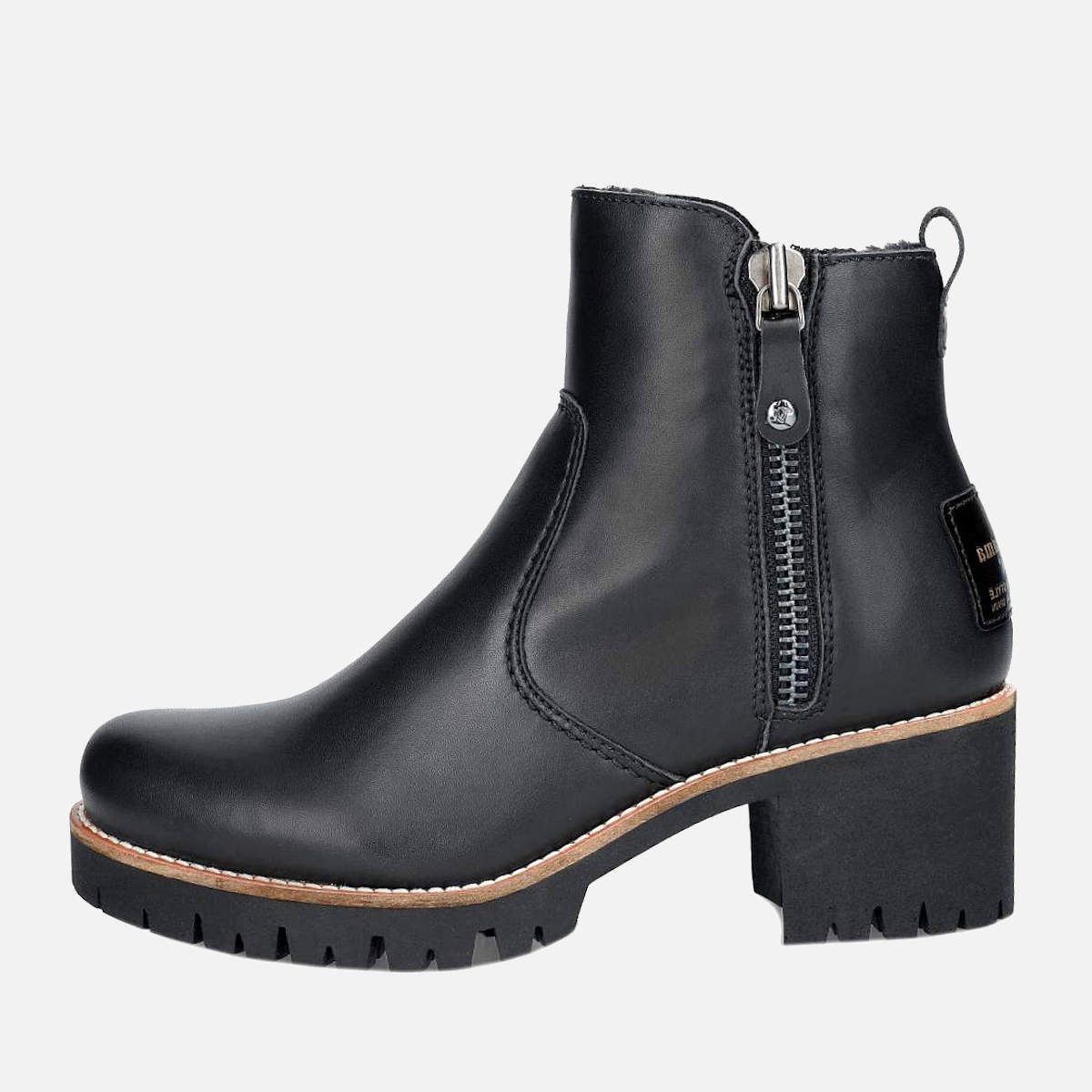 echo dilemma Toegepast Panama Jack Premium Black Leather Warm Twin Zip Boots