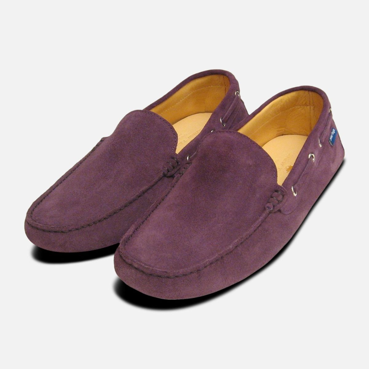 Purple suede best sale shoes mens