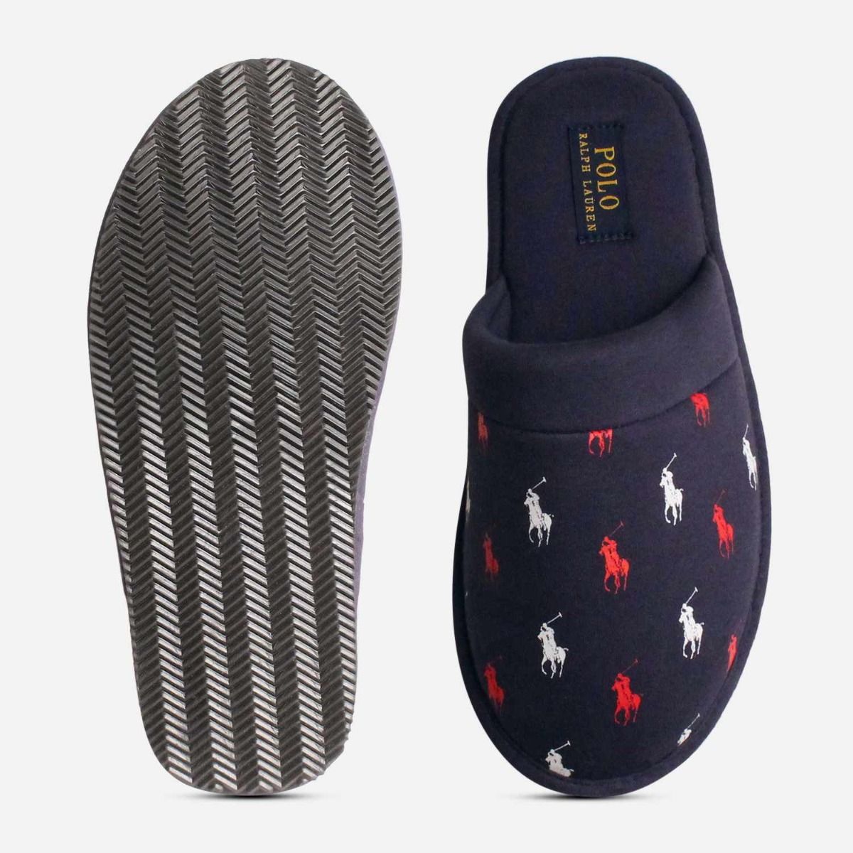 mens blue slippers