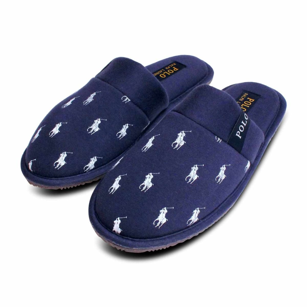 Ralph lauren mens sunday scuff slippers navy new arrivals