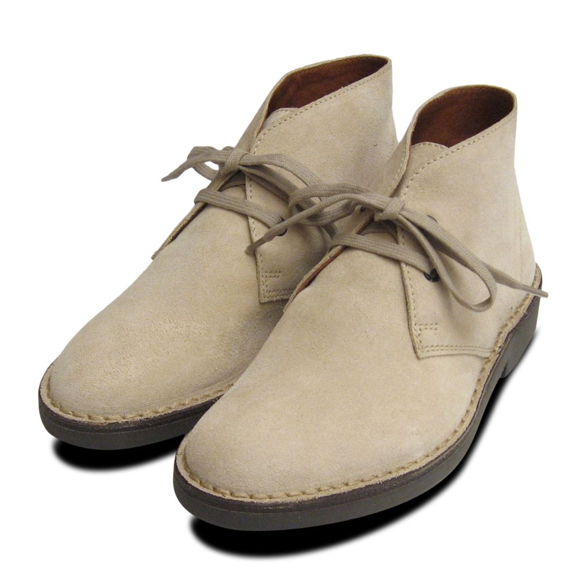 Beige Suede Desert Boot