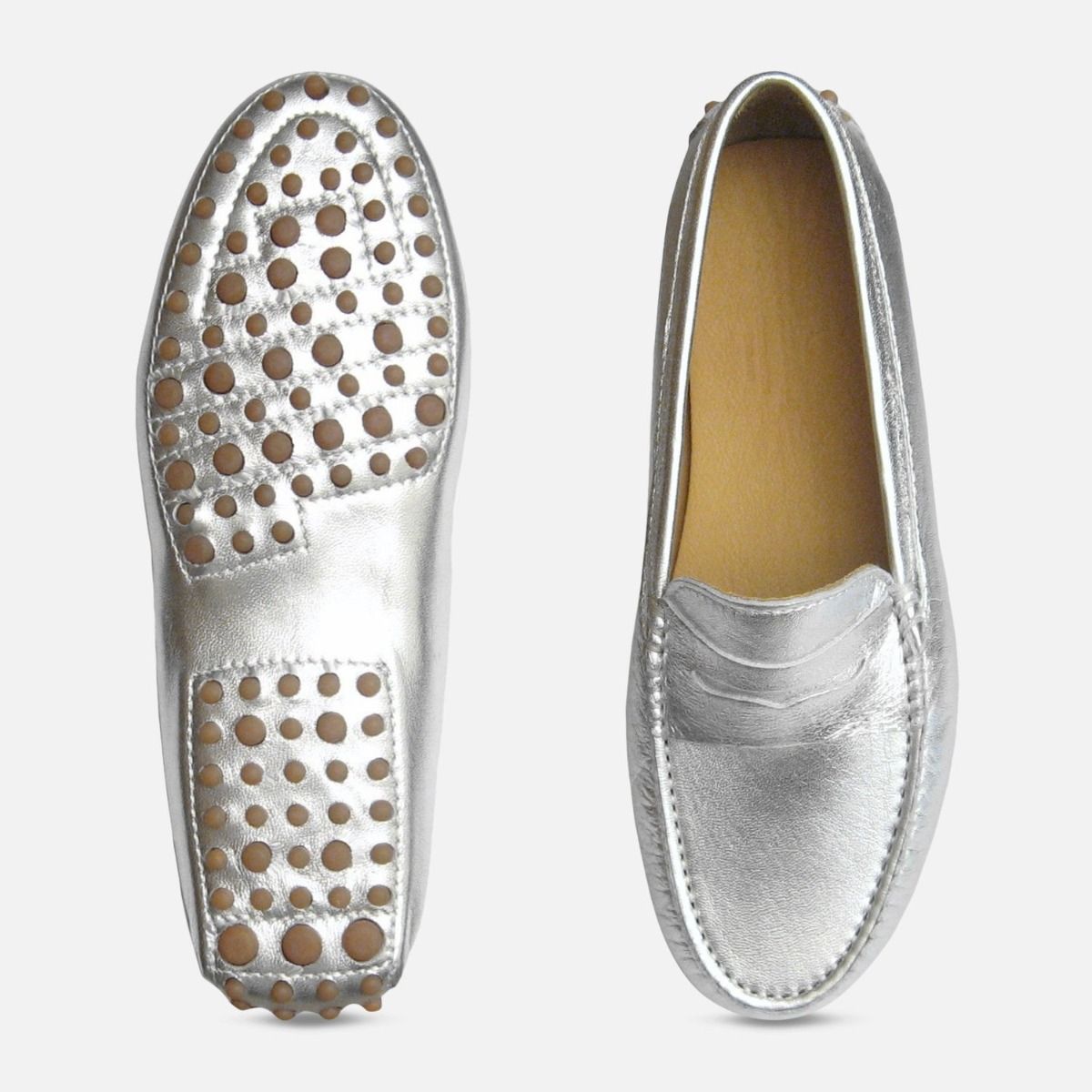 silver metallic shoes womens