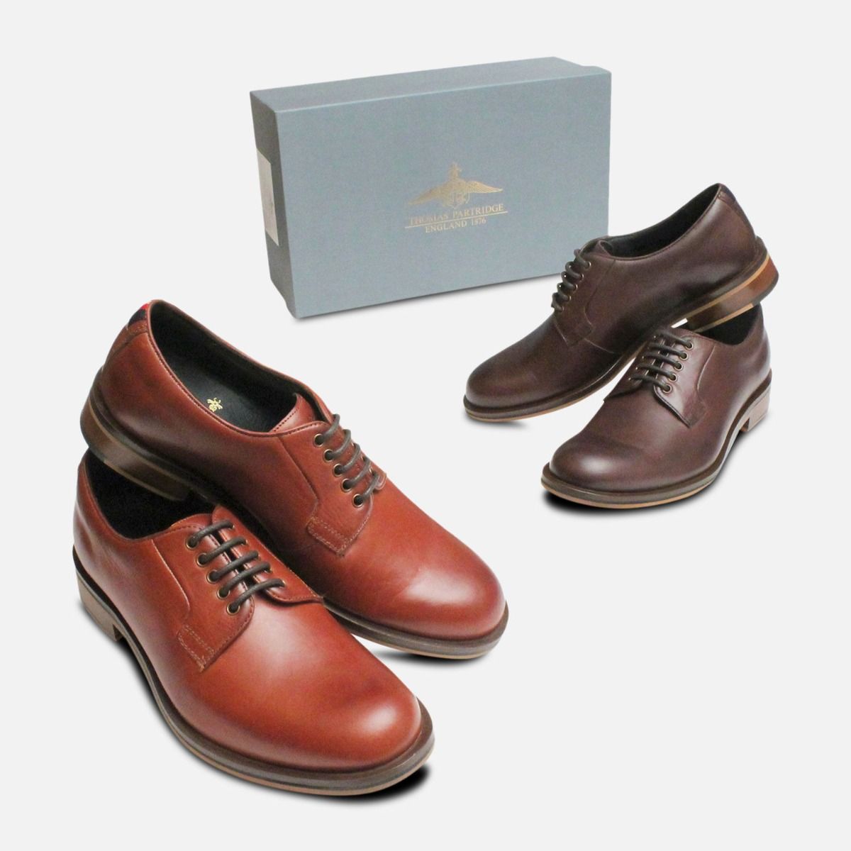 Chestnut Tan Thomas Partridge Lace Up Shoes