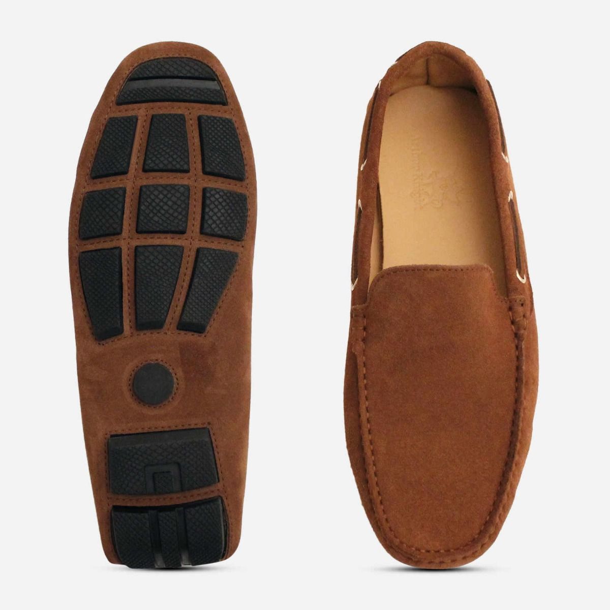 Nubuck moccasins on sale