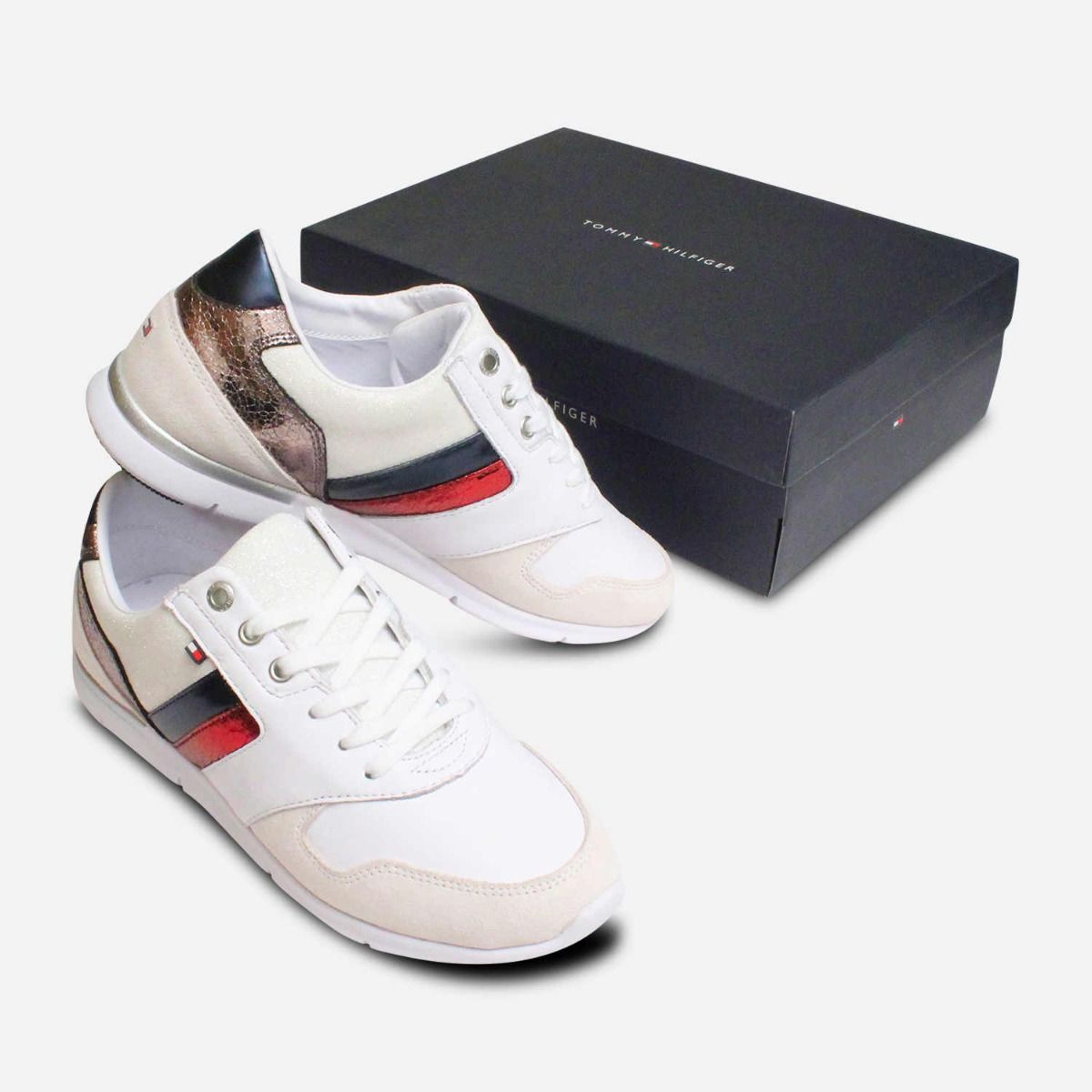 White Tommy Ladies Trainers