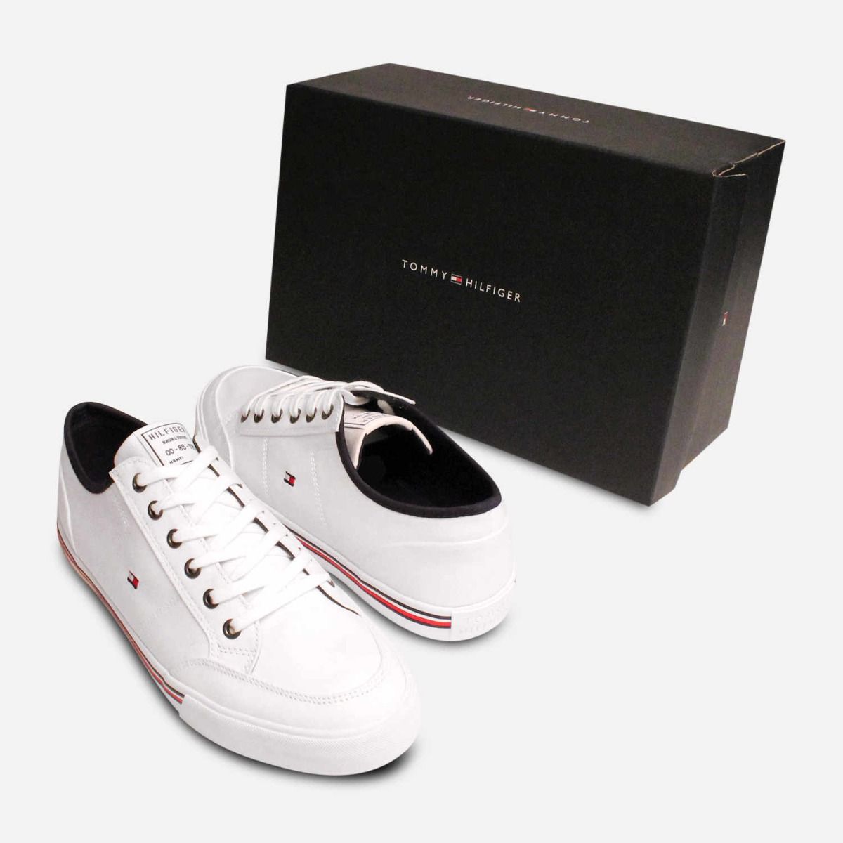 Tommy Hilfiger White Canvas Cupsole