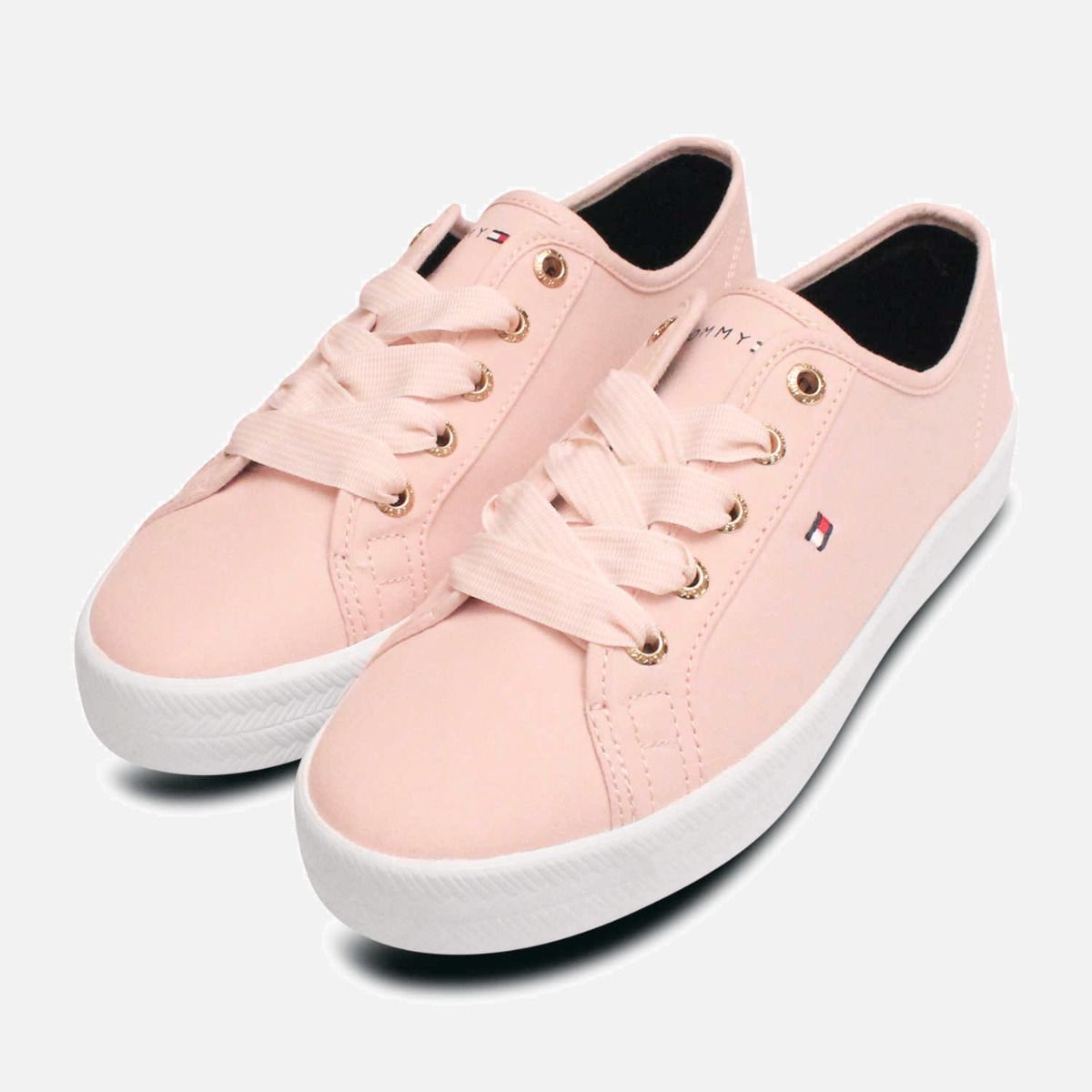 Tommy Hilfiger Pale Pink Nautical Style Sneaker Shoes