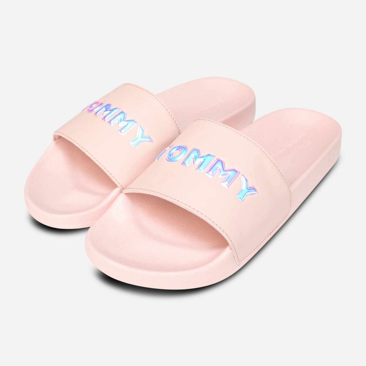 postkontor konkurrerende genopretning Tommy Hilfiger Iridescent Pink Pool Slide Sandals