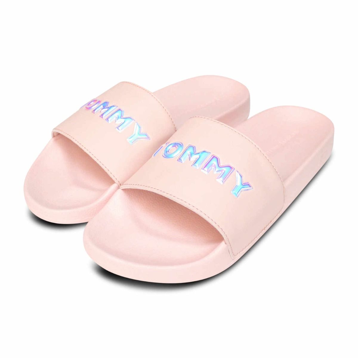 Tommy Hilfiger Iridescent Pink Pool Slide Sandals