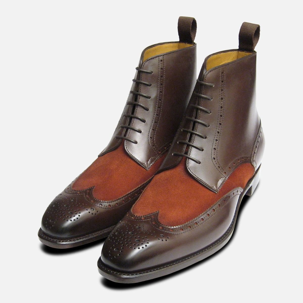 Carlos Santos Brown Laceup Boot