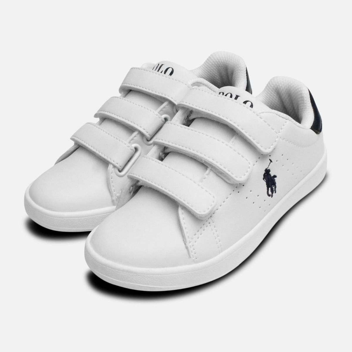 Classic White Polo Ralph Lauren Quincey Shoes