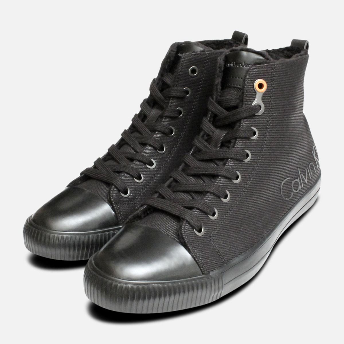 Calvin Klein Warm Lined High Tops in Black