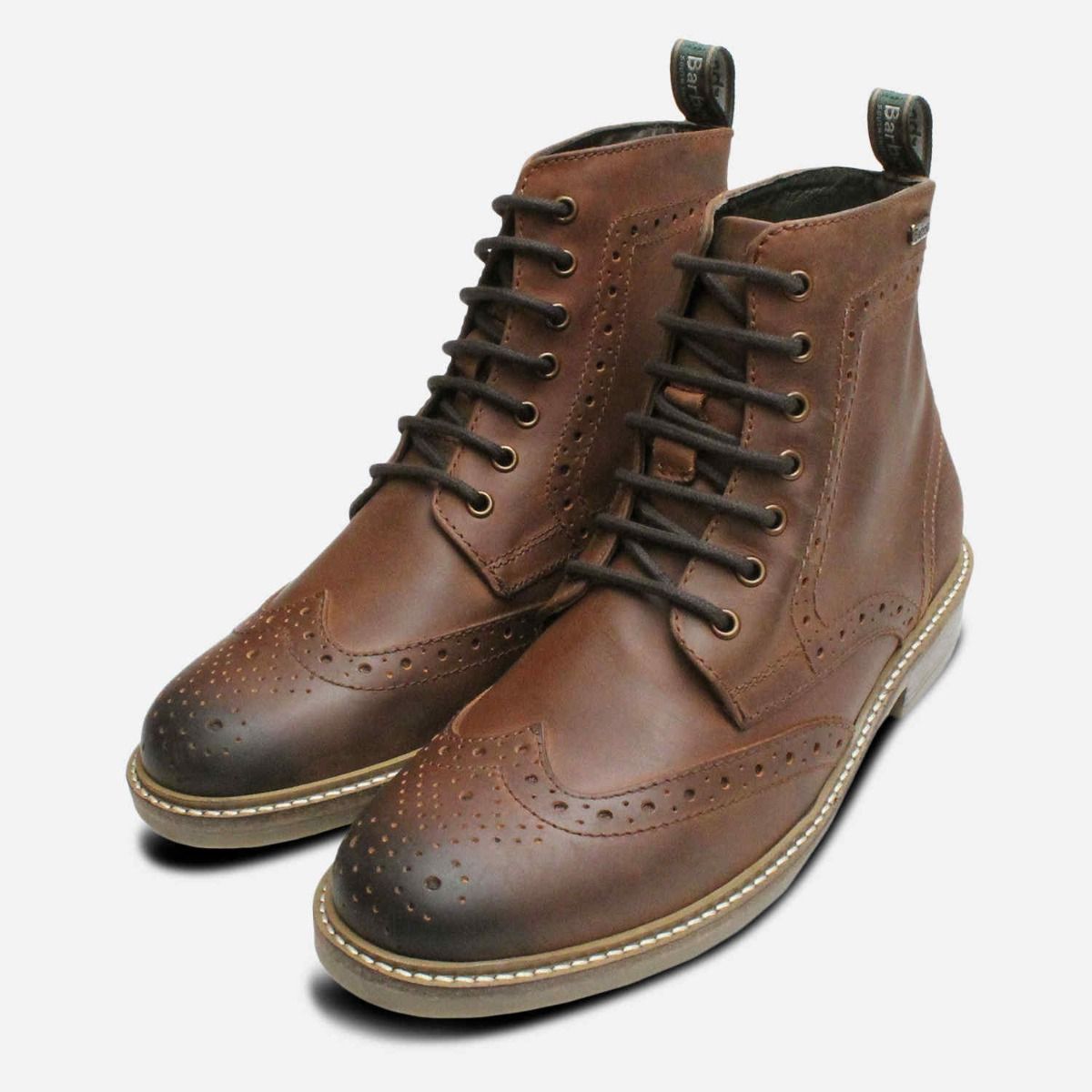 barbour brogue boots