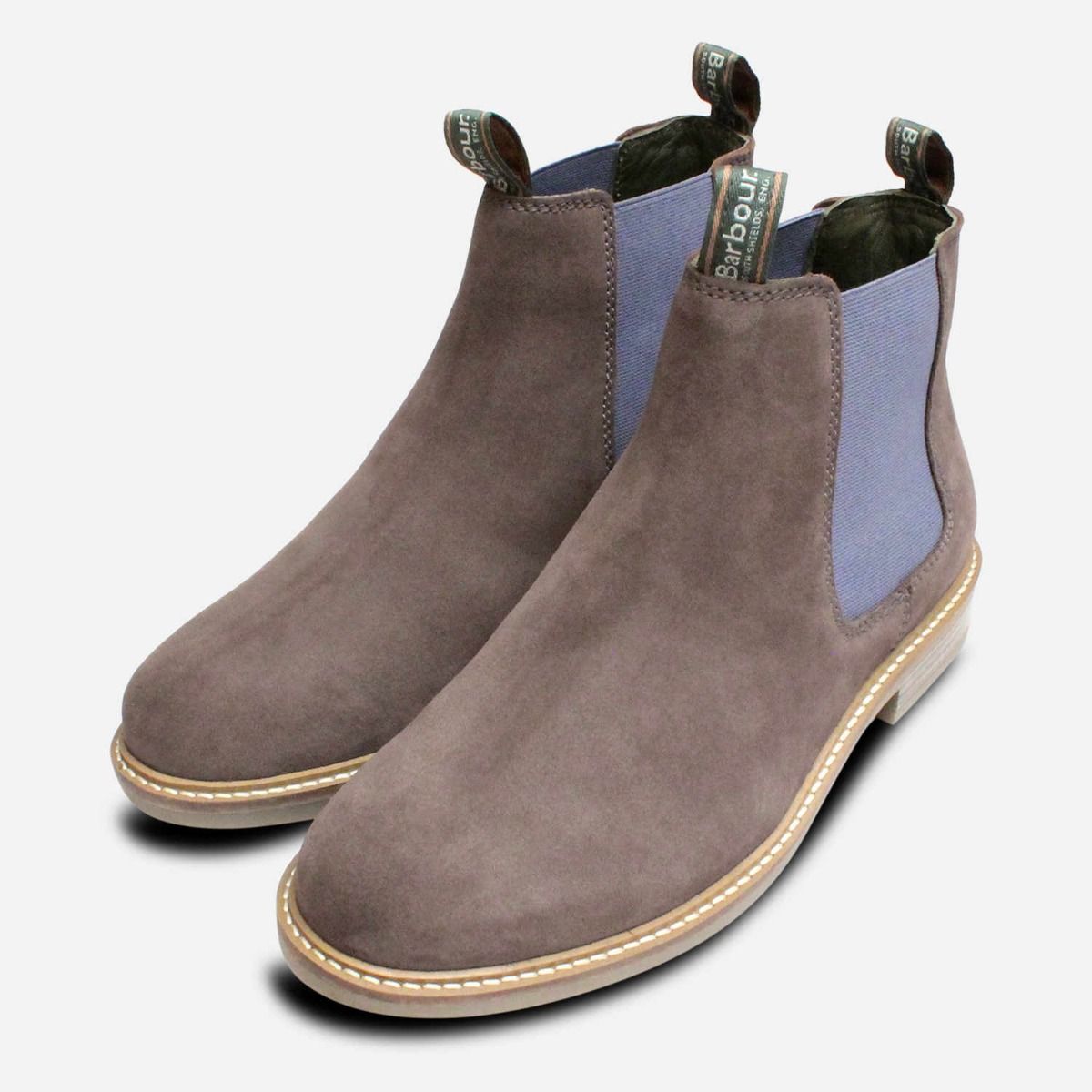 grey suede chelsea boots ladies