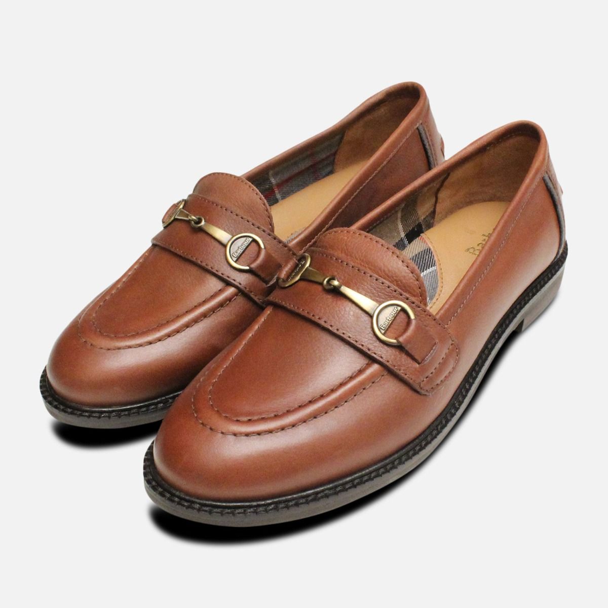 barbour tan loafers