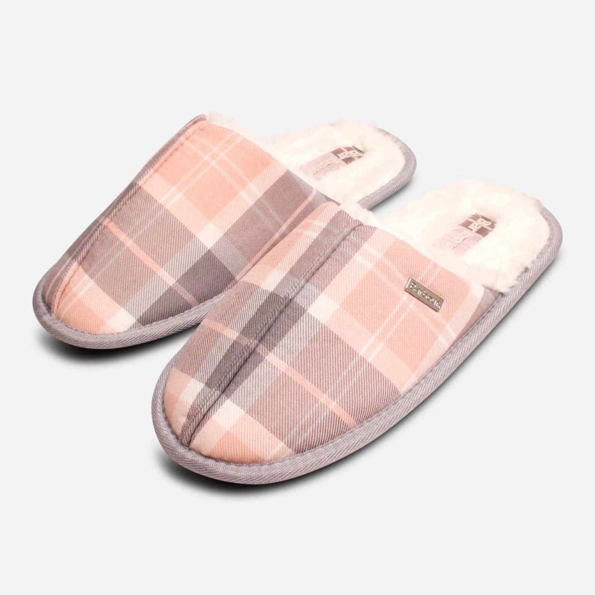 tartan slippers womens