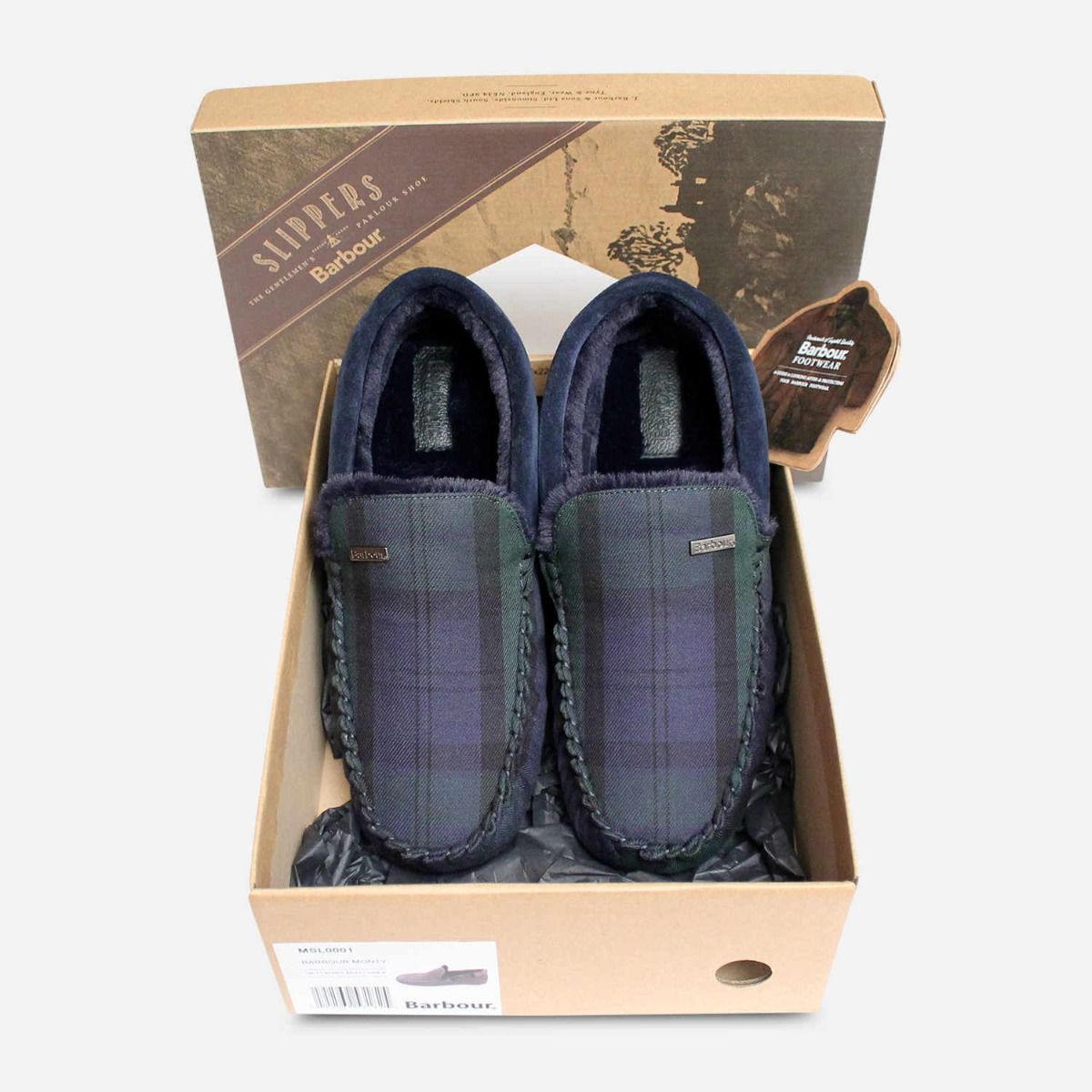 barbour monty mens slippers