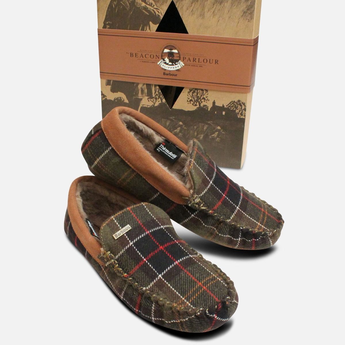 barbour monty slippers size 
