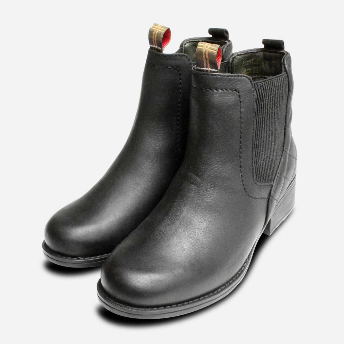 ladies black barbour boots