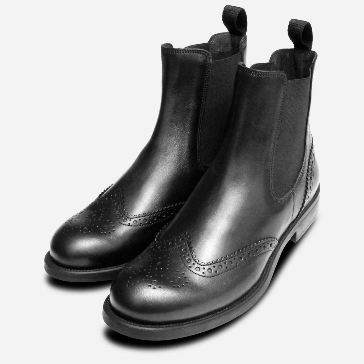 black chelsea boots ladies