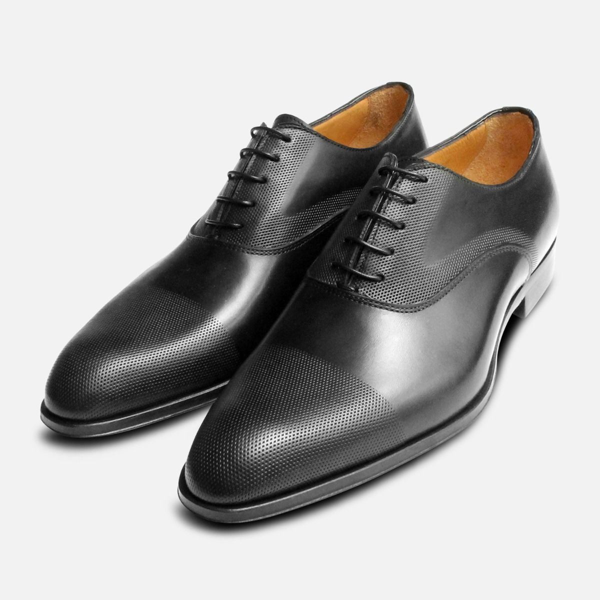 Executive Black Oxford with Punched Cap 