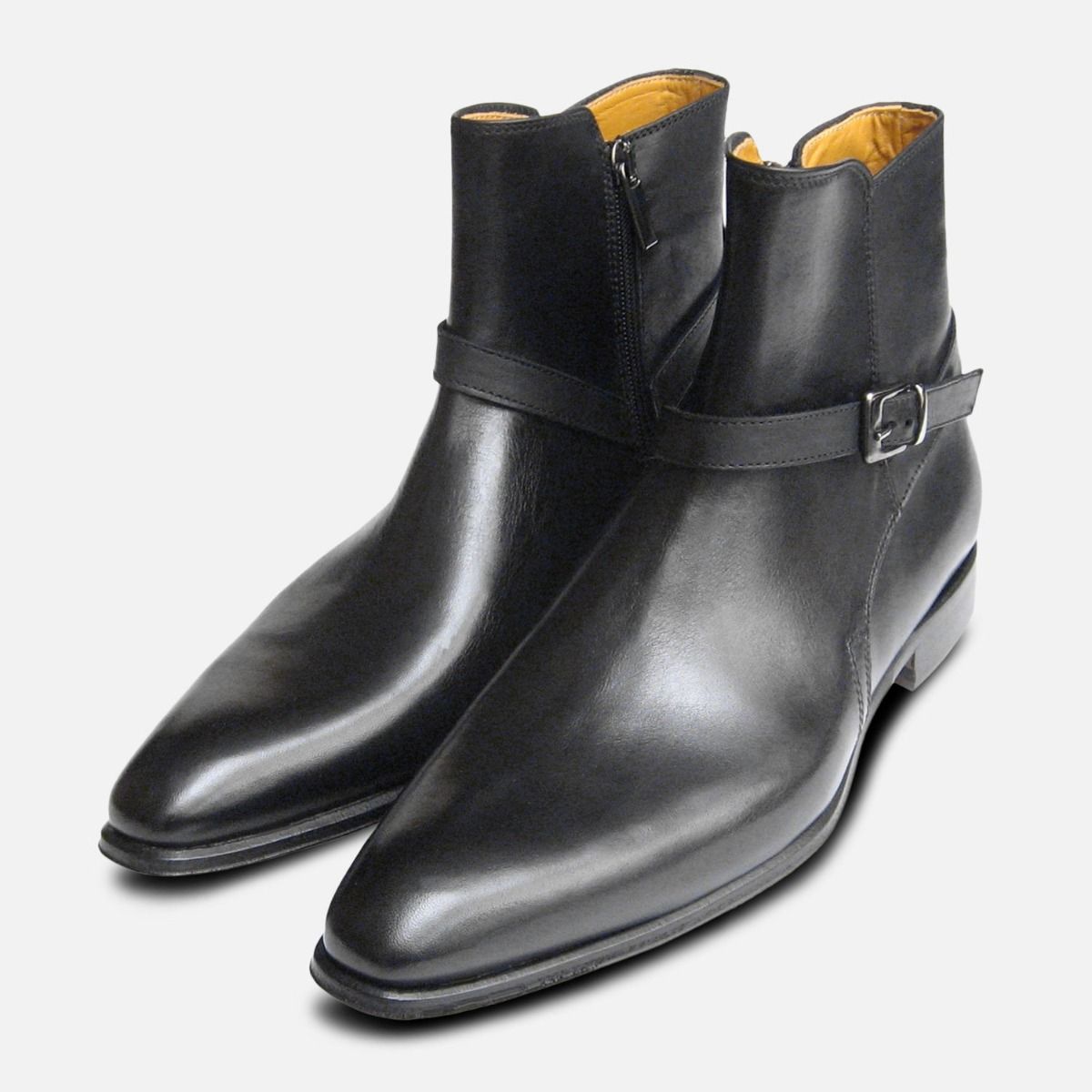 designer black boots