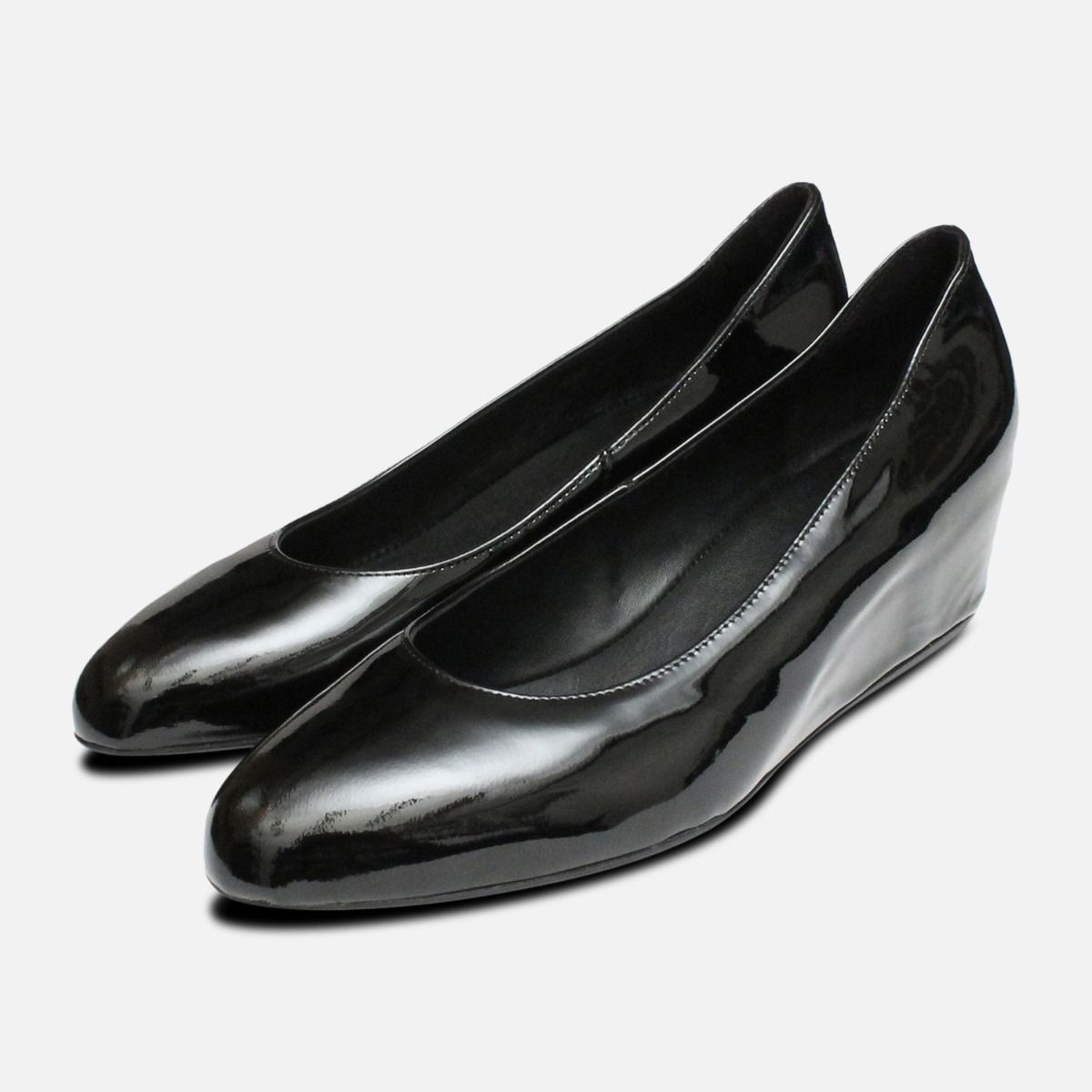 hogl black patent shoes