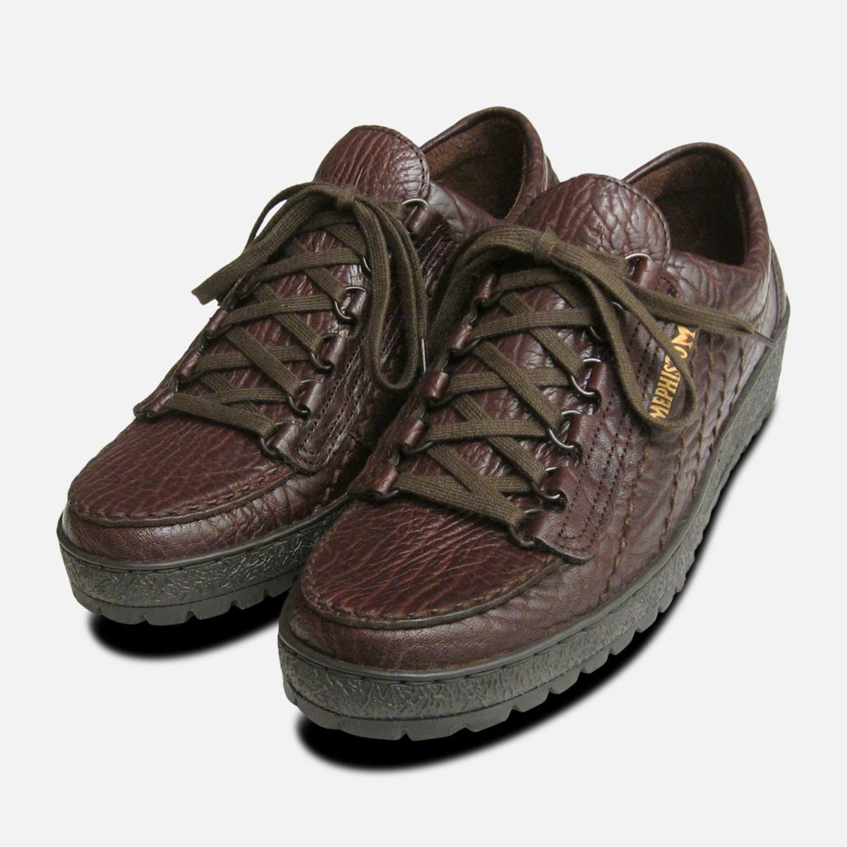 Mens Mephisto Shoes Rainbow in Brown