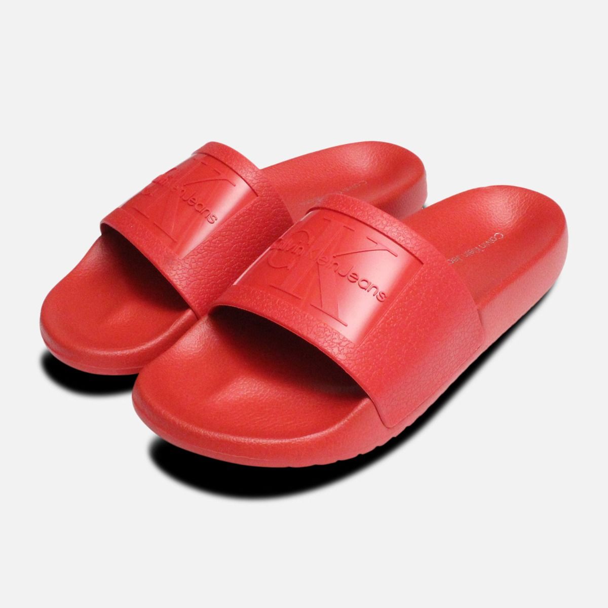 red jelly flip flops