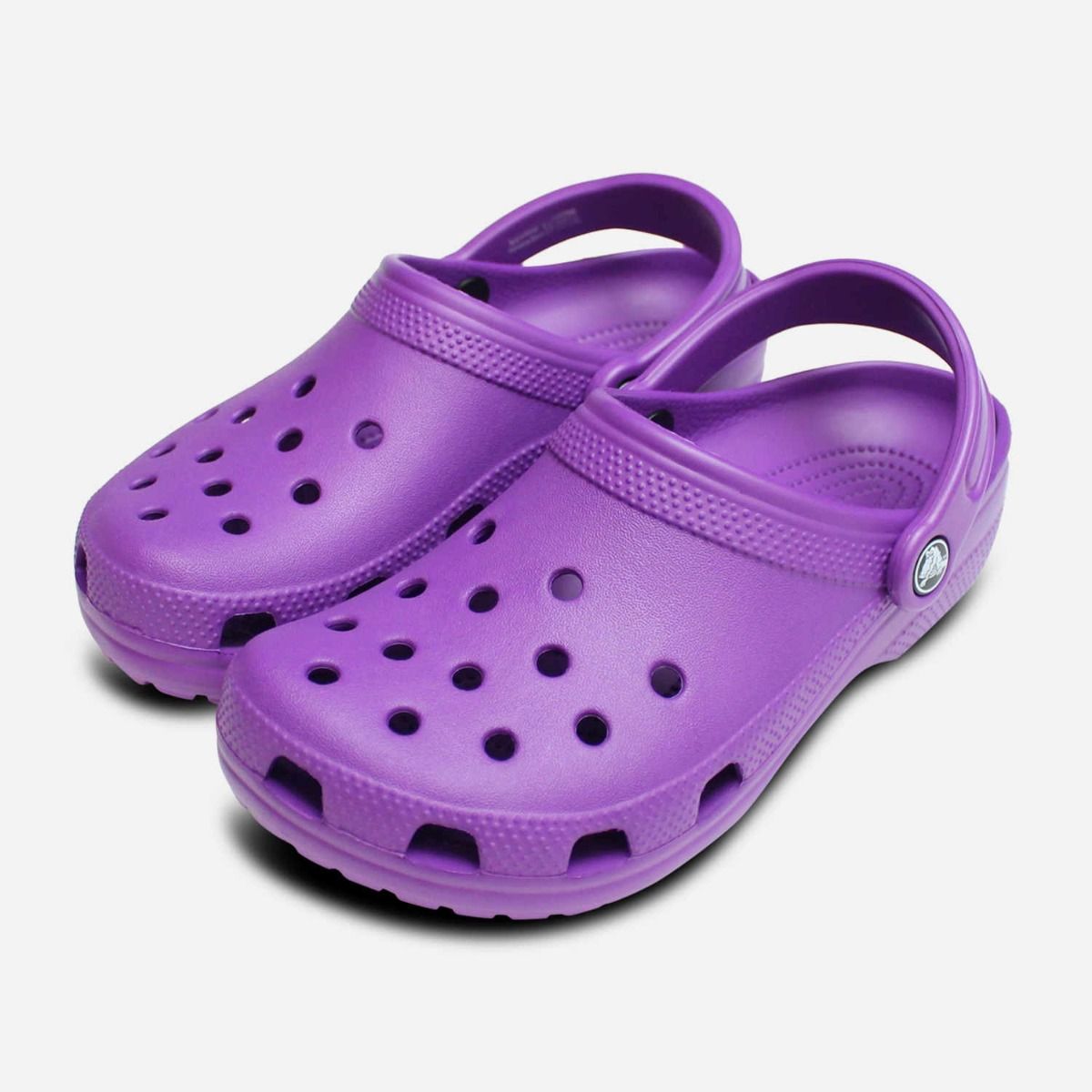Crocs Womens Classic Clog in Neon Purple
