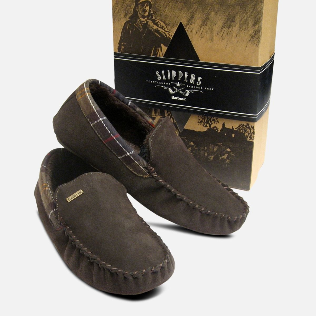 barbour mens slippers size 