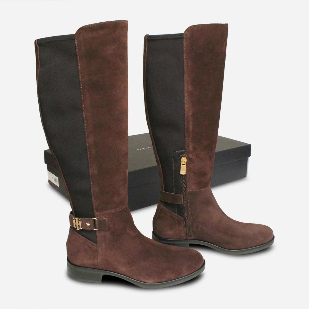 tommy hilfiger brown boots