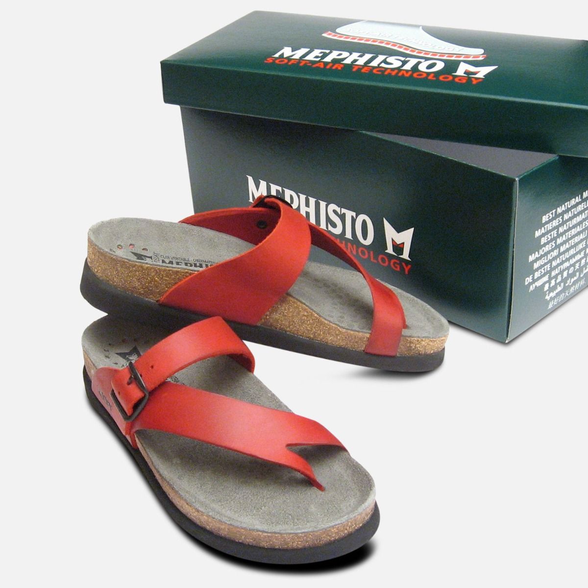 mephisto red sandals