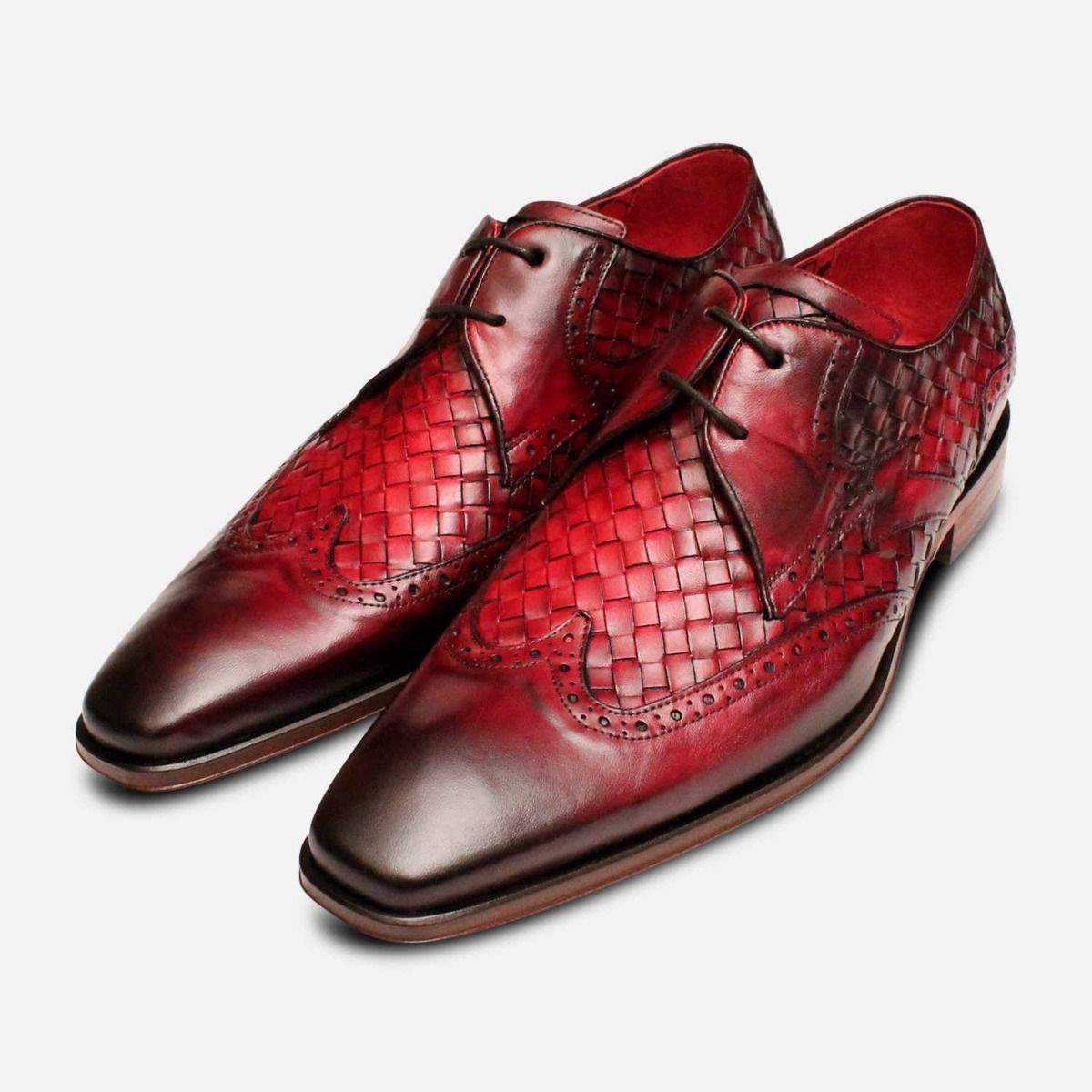 burgundy designer shoes