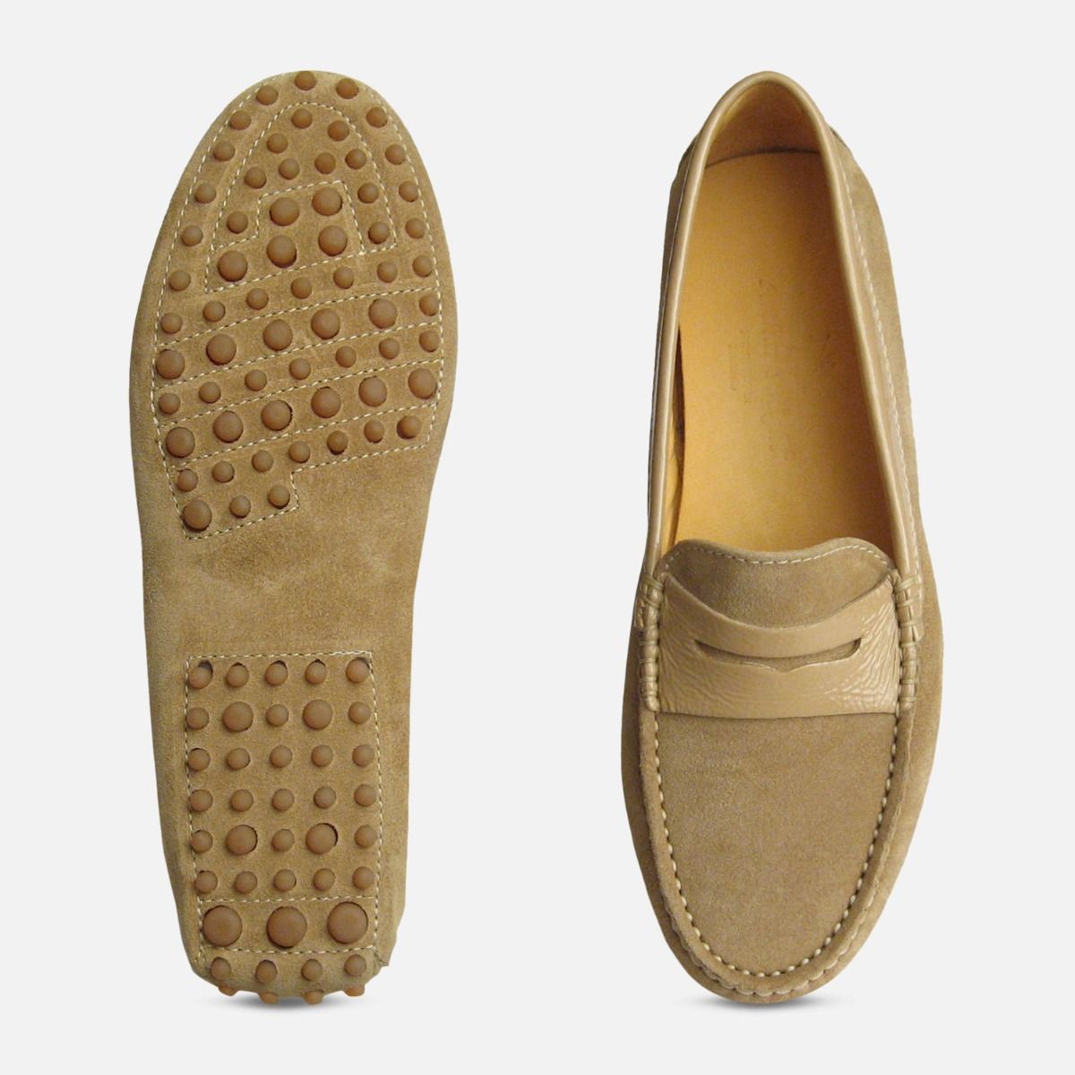 suede driving shoes womens