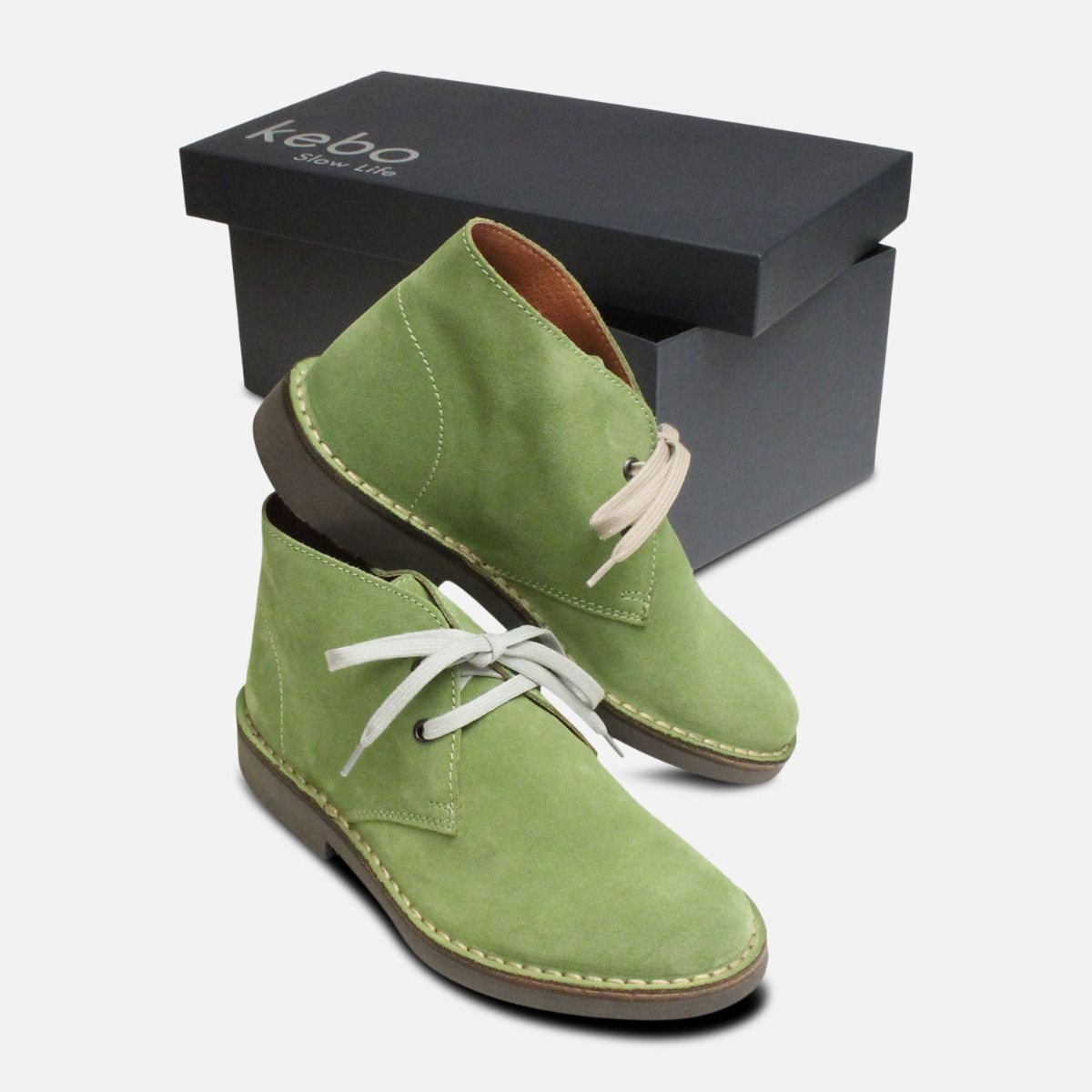 ladies green suede boots