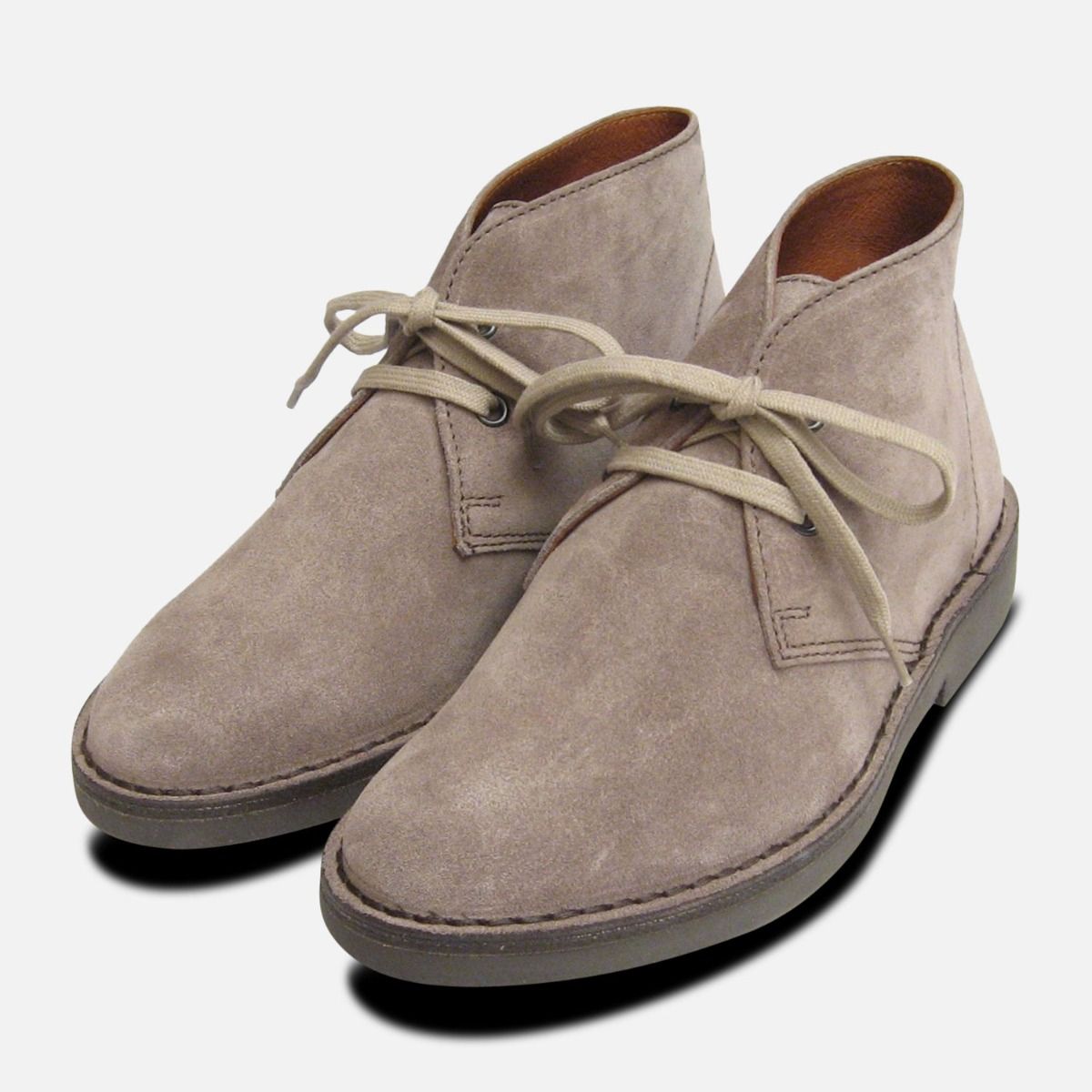 light grey suede boots