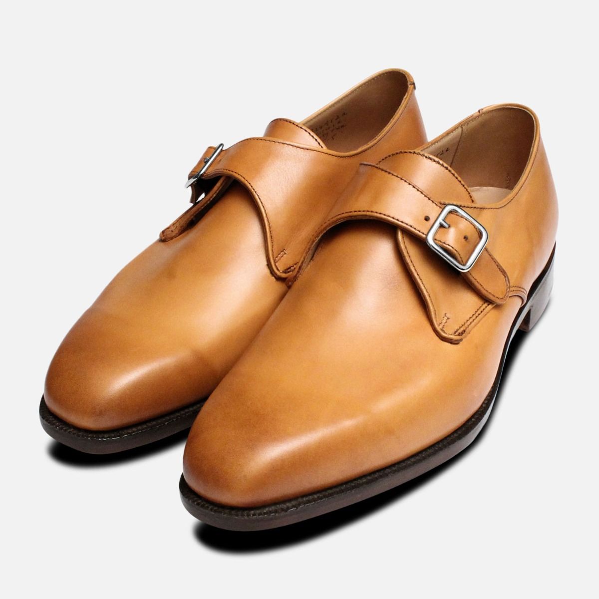 Mayfair Burnished Tan Trickers Monk Shoe