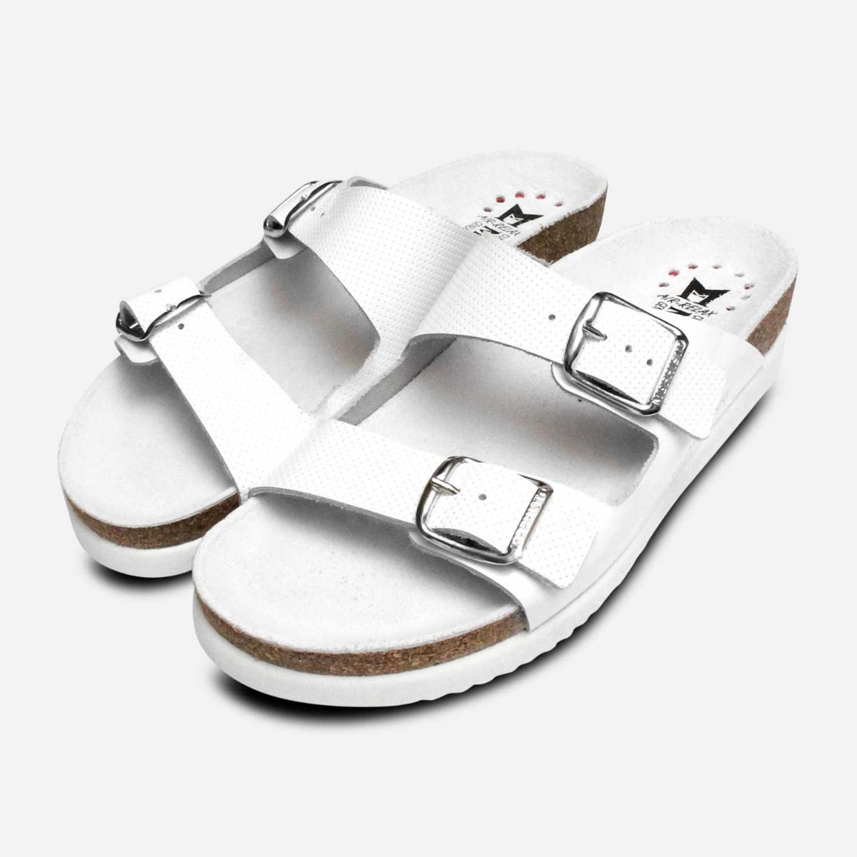 mephisto sandals white
