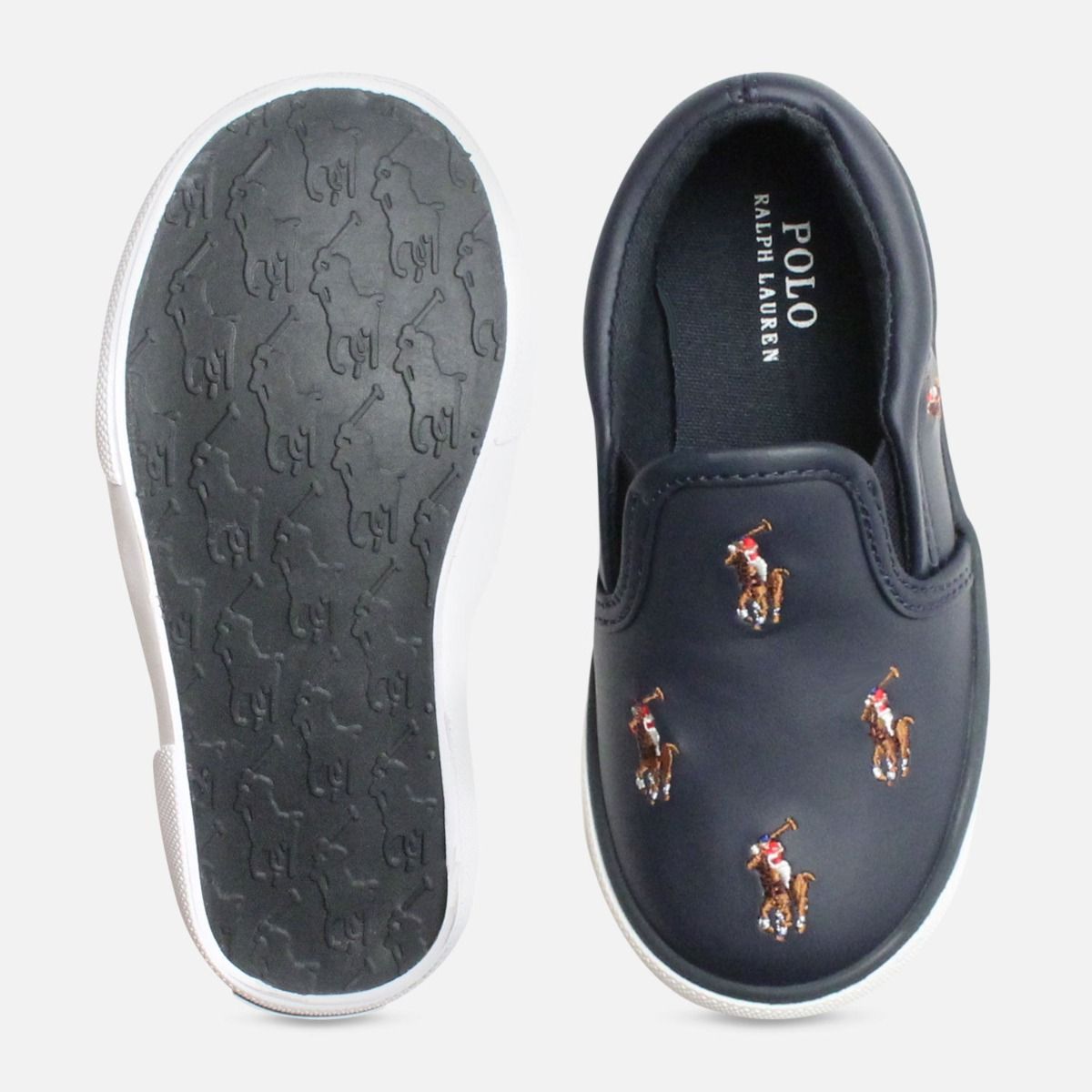 Scrupulous Frisør lække Navy Blue Ralph Lauren Polo Bal Harbour Childrens Shoe